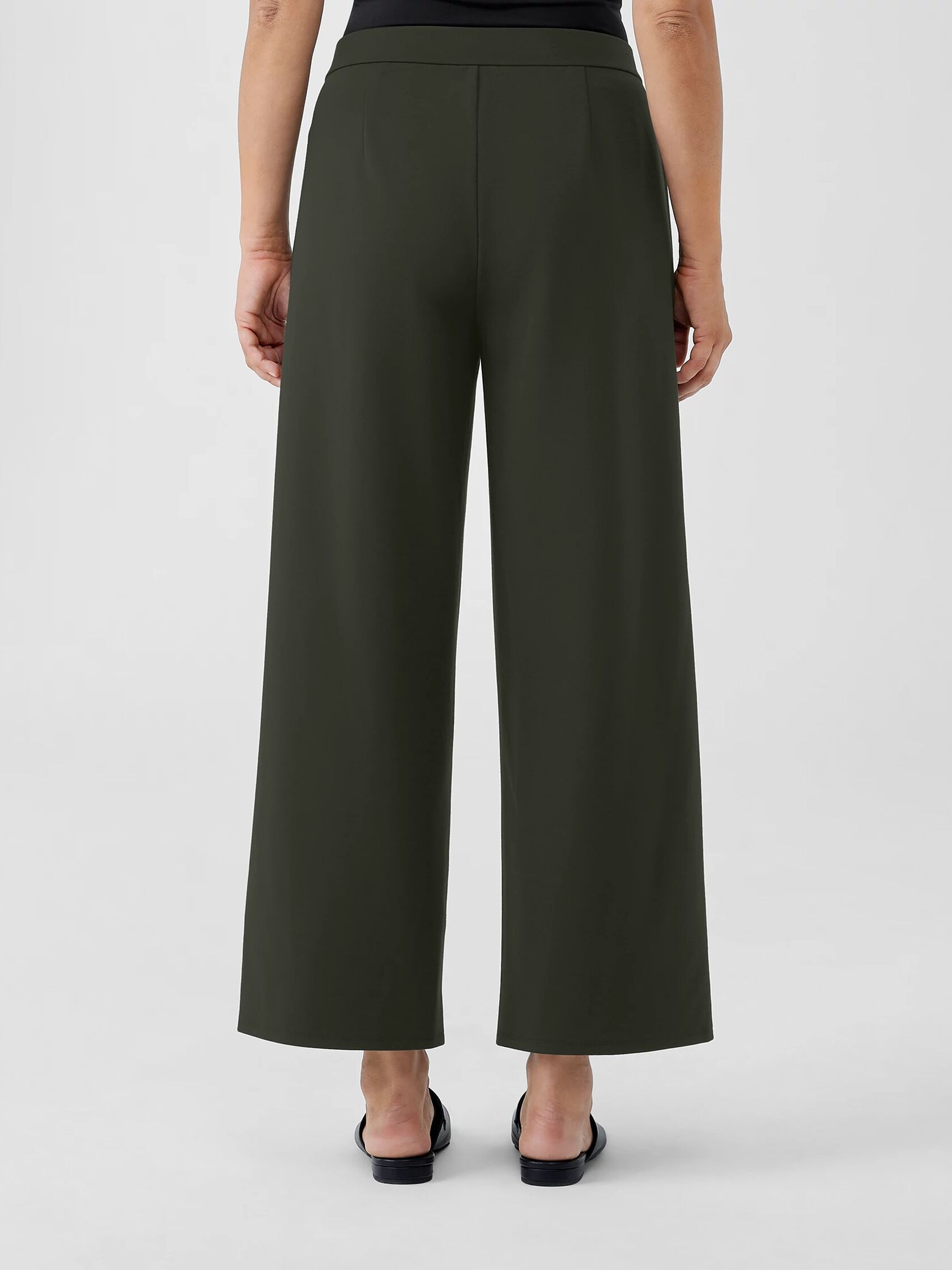 Washable Flex Ponte Wide-Leg Pant