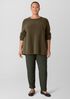 Washable Stretch Crepe Cuffed Pant