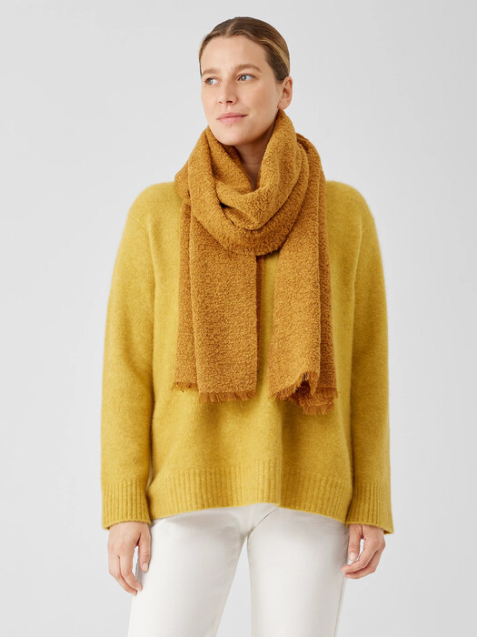 Fluffy Boucle Scarf