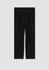 Washable Stretch Crepe Pleated Lantern Pant