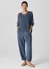 Organic Linen Cotton Cord Crew Neck Top
