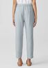 Garment Dyed Organic Linen Tapered Pant