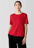 Organic Pima Cotton Jersey Round Neck Tee