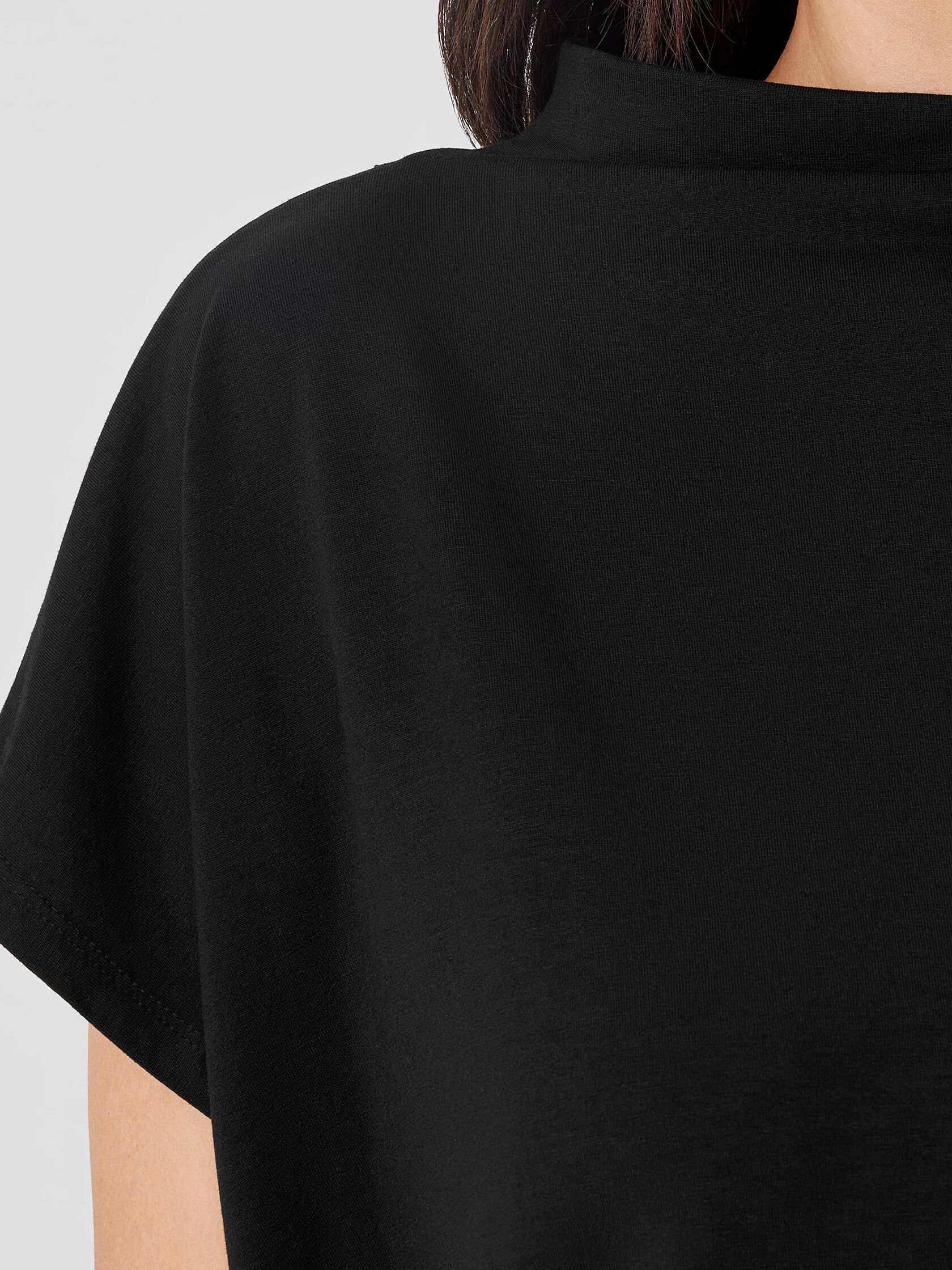 Fine Jersey Funnel Neck Top