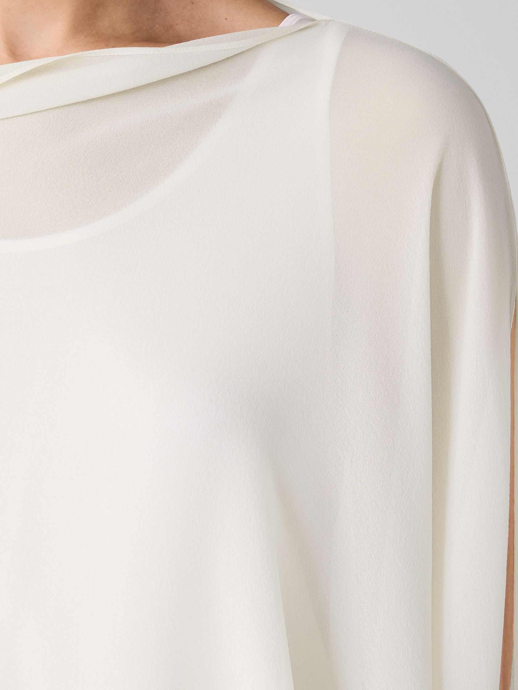 Sheer Silk Georgette Wrap