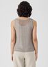 Organic Linen Délavé Round Neck Tank