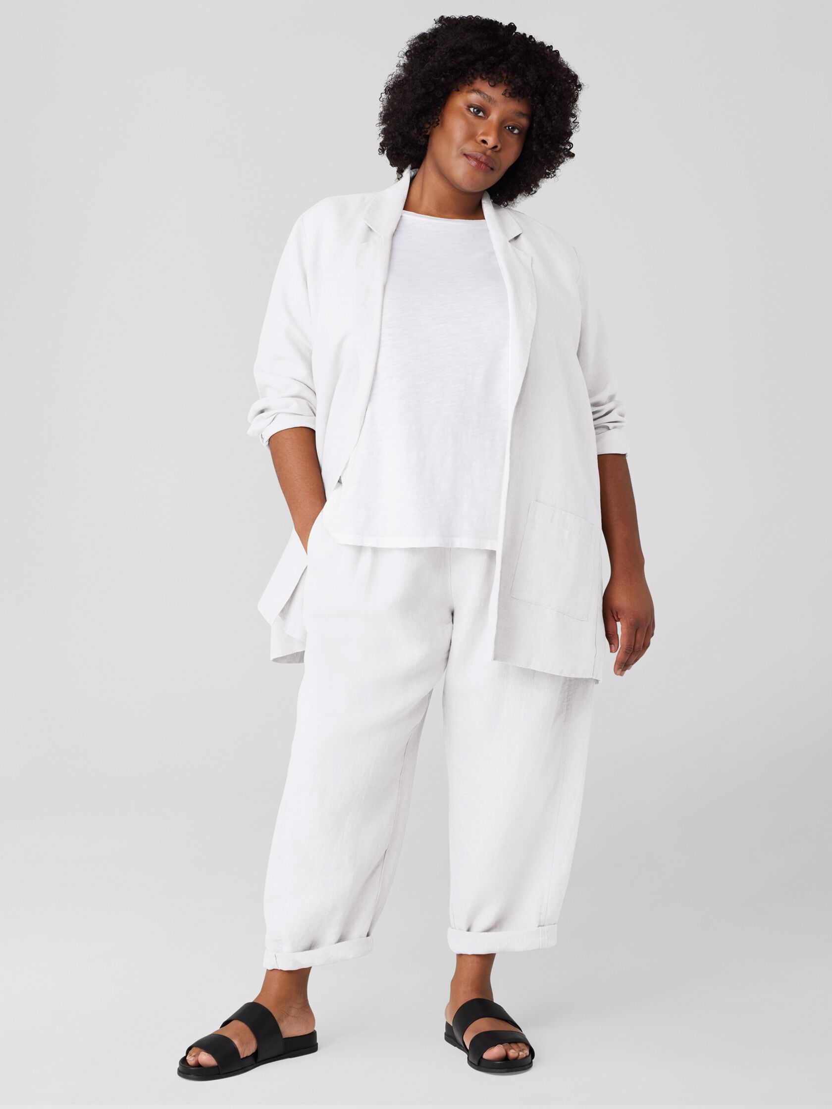 Organic Linen Lantern Pant