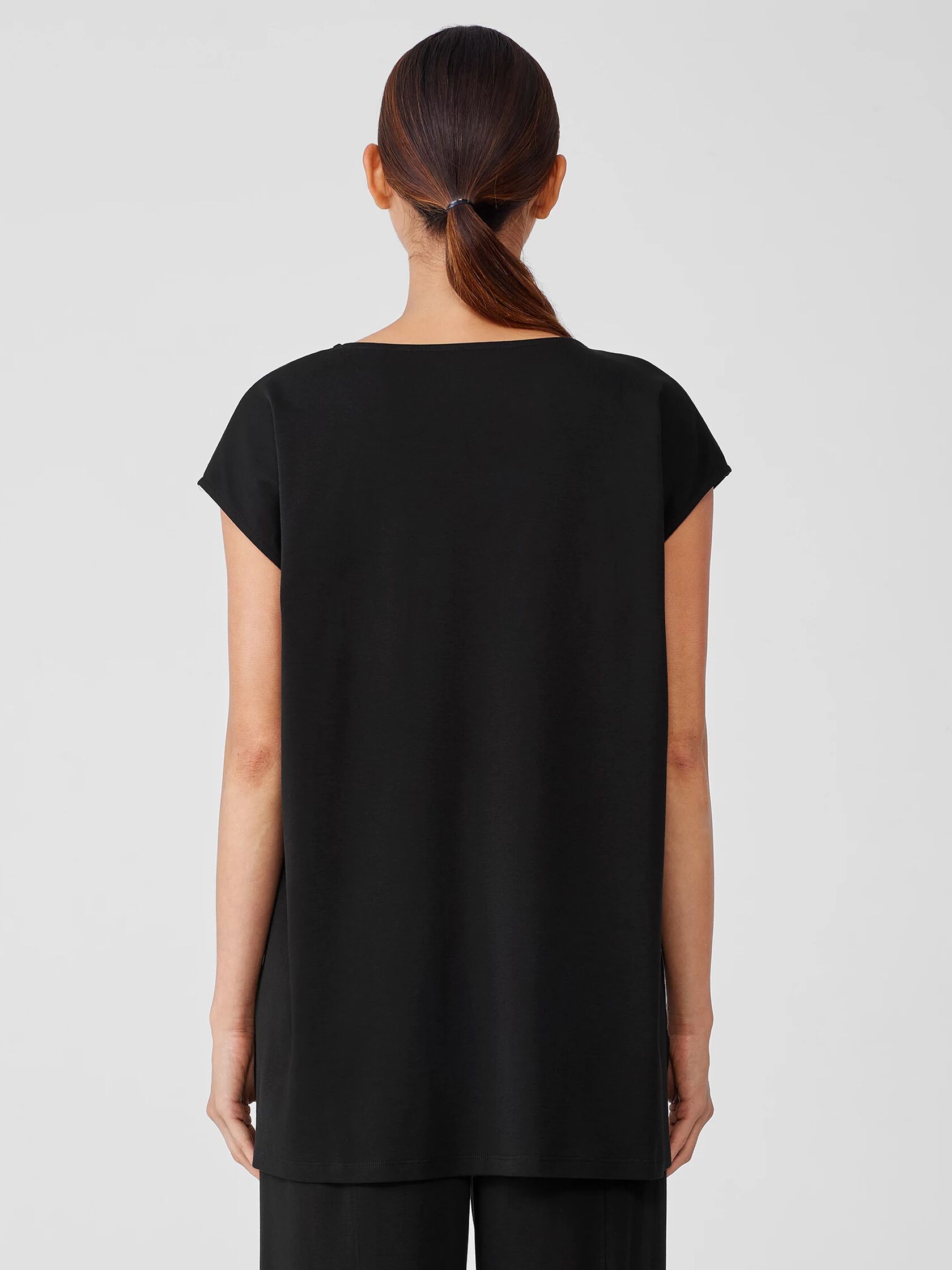 Organic Cotton Interlock Scoop Neck Sleep Tee