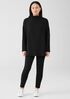 Cozy Brushed Terry Hug Funnel Neck Top