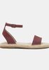 Mike Tumbled Leather Espadrille Sandal