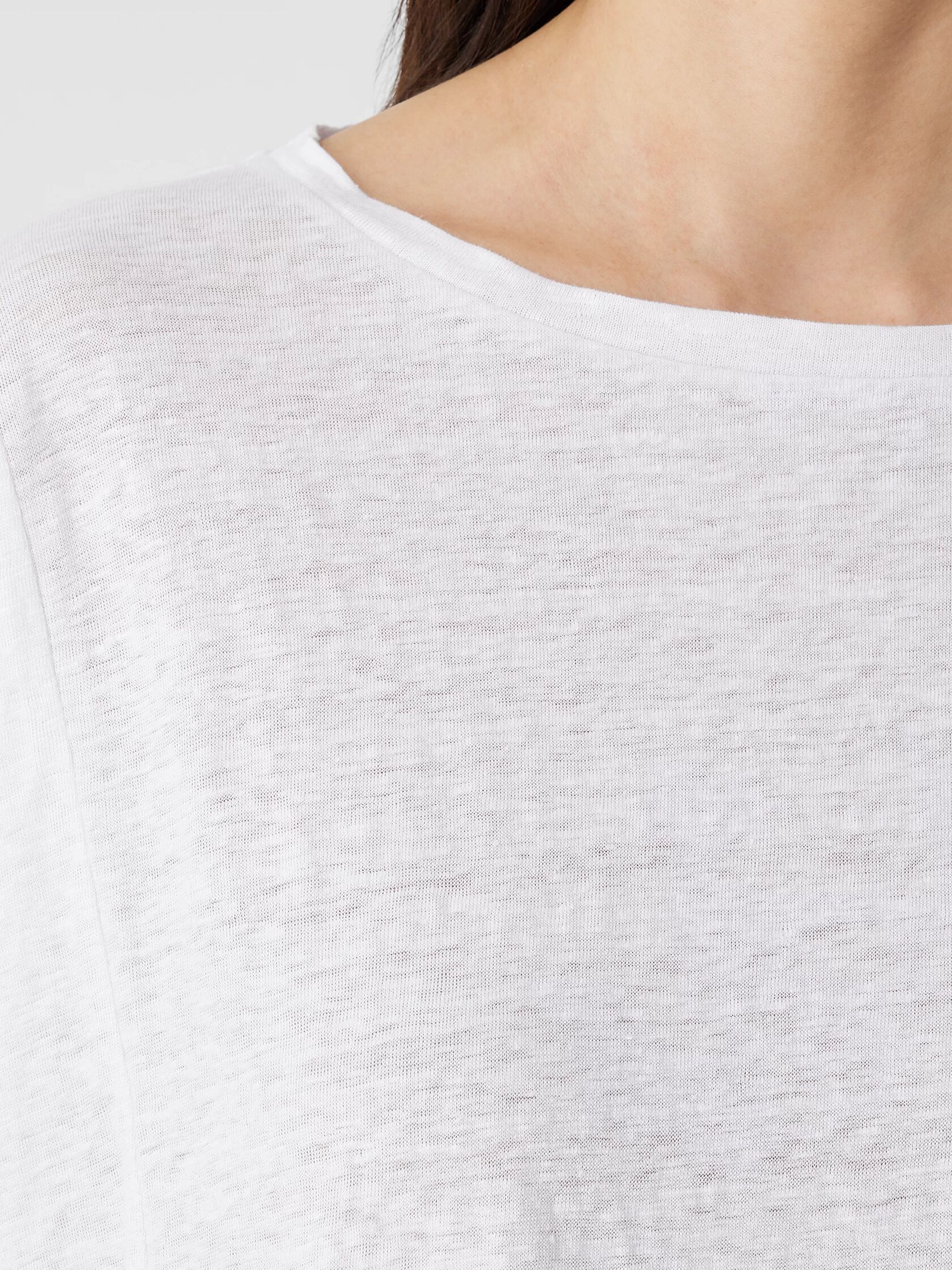 Organic Linen Jersey Round Neck Tee