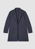 Cotton Blend Ponte Long Blazer