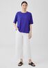 Stretch Jersey Knit Crew Neck Tee