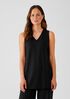 Stretch Jersey Knit V-Neck Tank