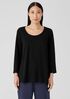 Organic Cotton Interlock U-Neck Sleep Top