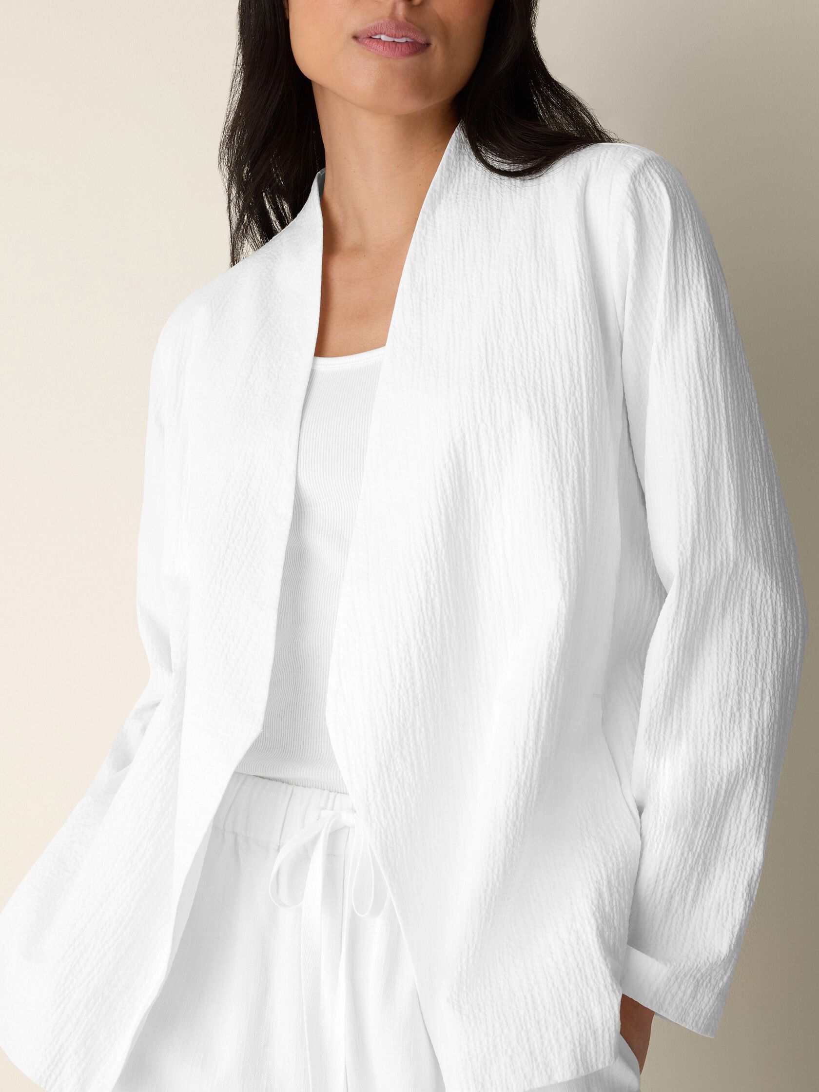 Organic Cotton Pucker Angled Jacket