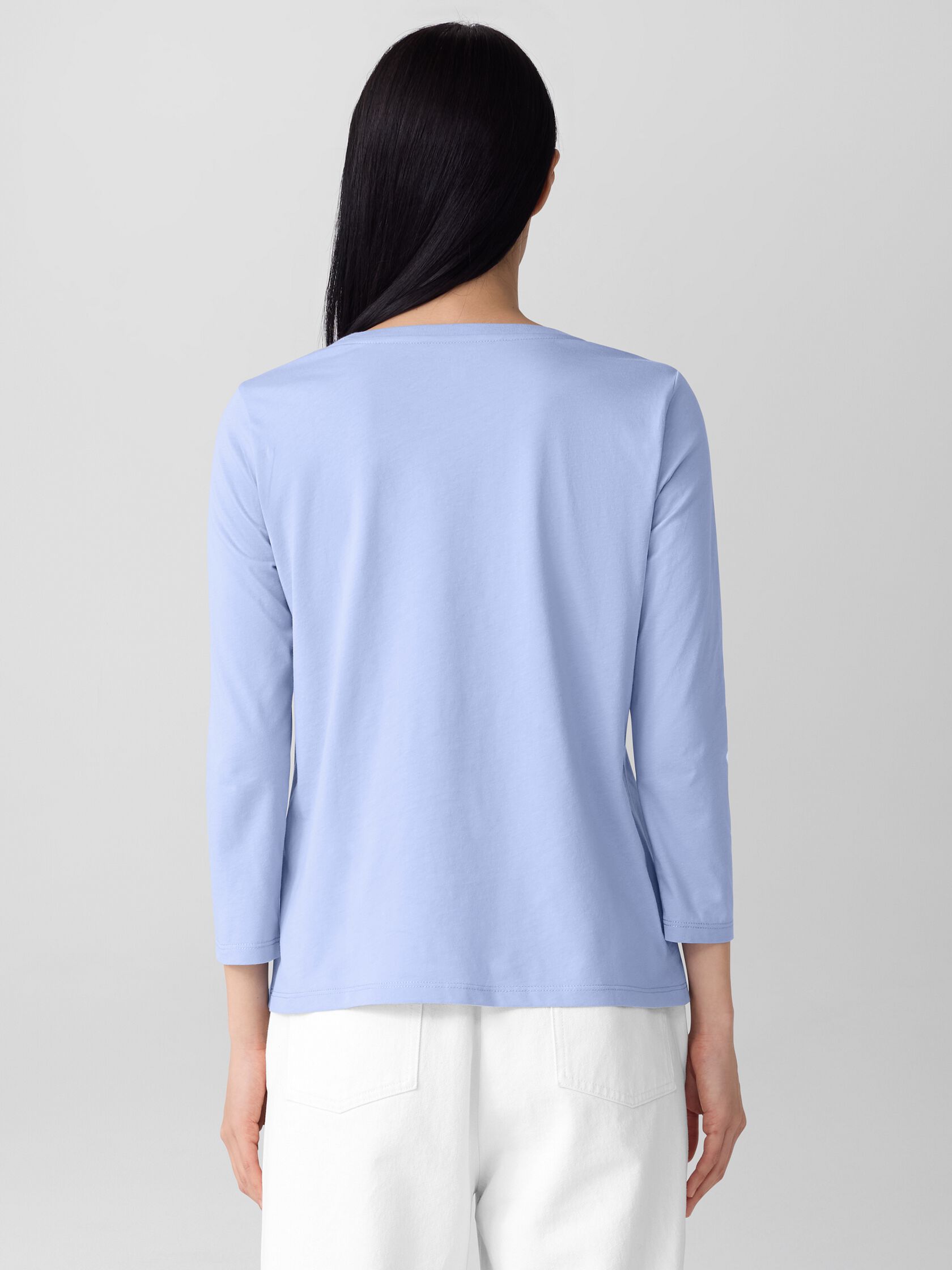 Organic Pima Cotton Jersey Long-Sleeve Tee