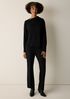 Stretch Jersey Knit Drape Neck Top
