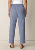 Organic Cotton Pucker Check Tapered Pant