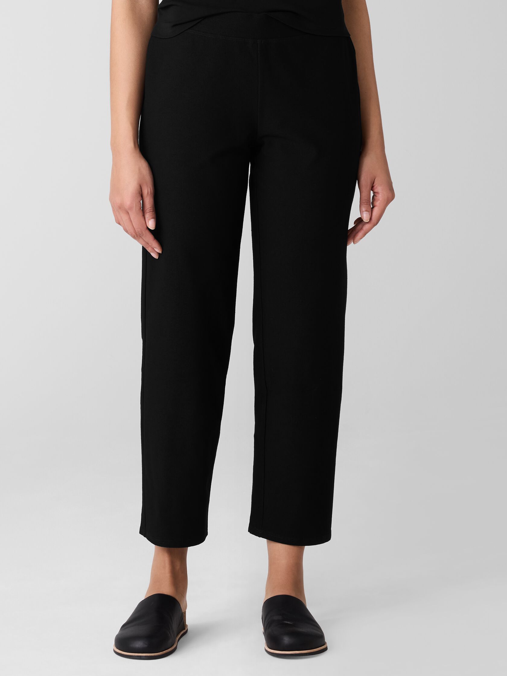 Washable Stretch Crepe Straight Pant