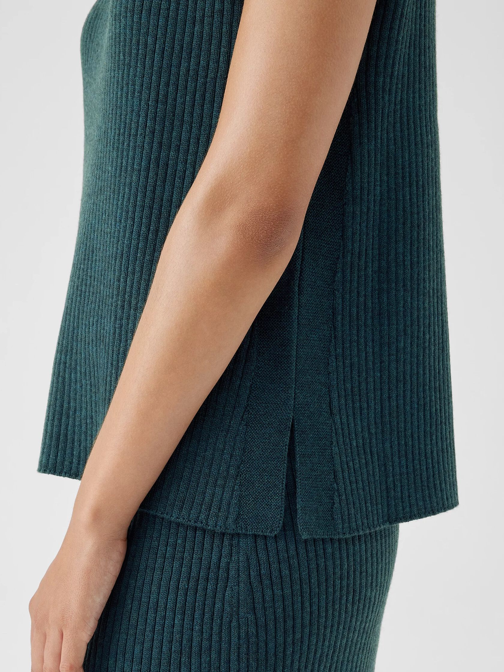 Merino Turtleneck Top in Regenerative Wool