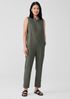 Cotton Hemp Stretch Jumpsuit