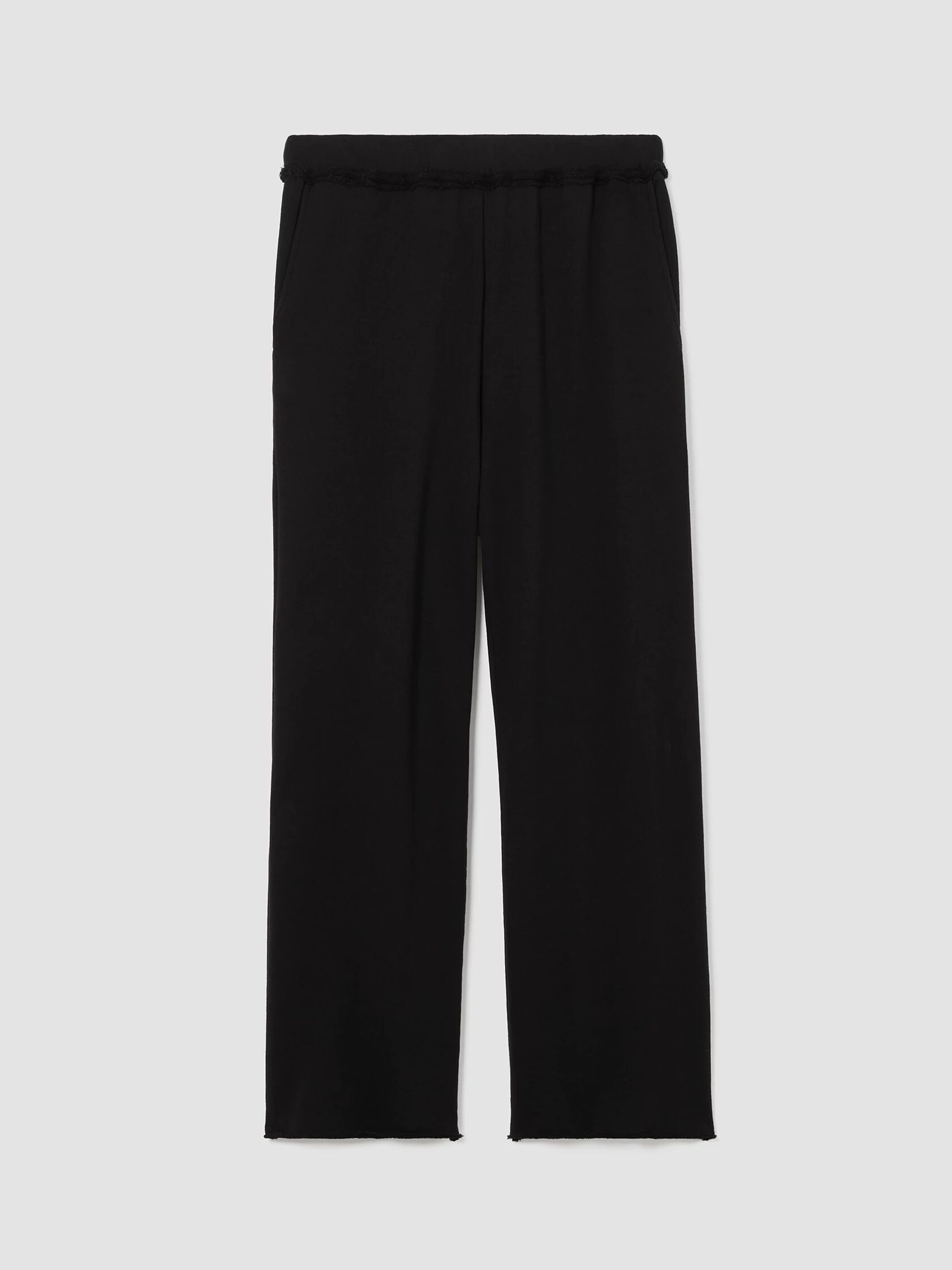 Organic Cotton French Terry Straight Pant