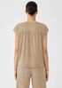 Fine Jersey Shirred-Back Top