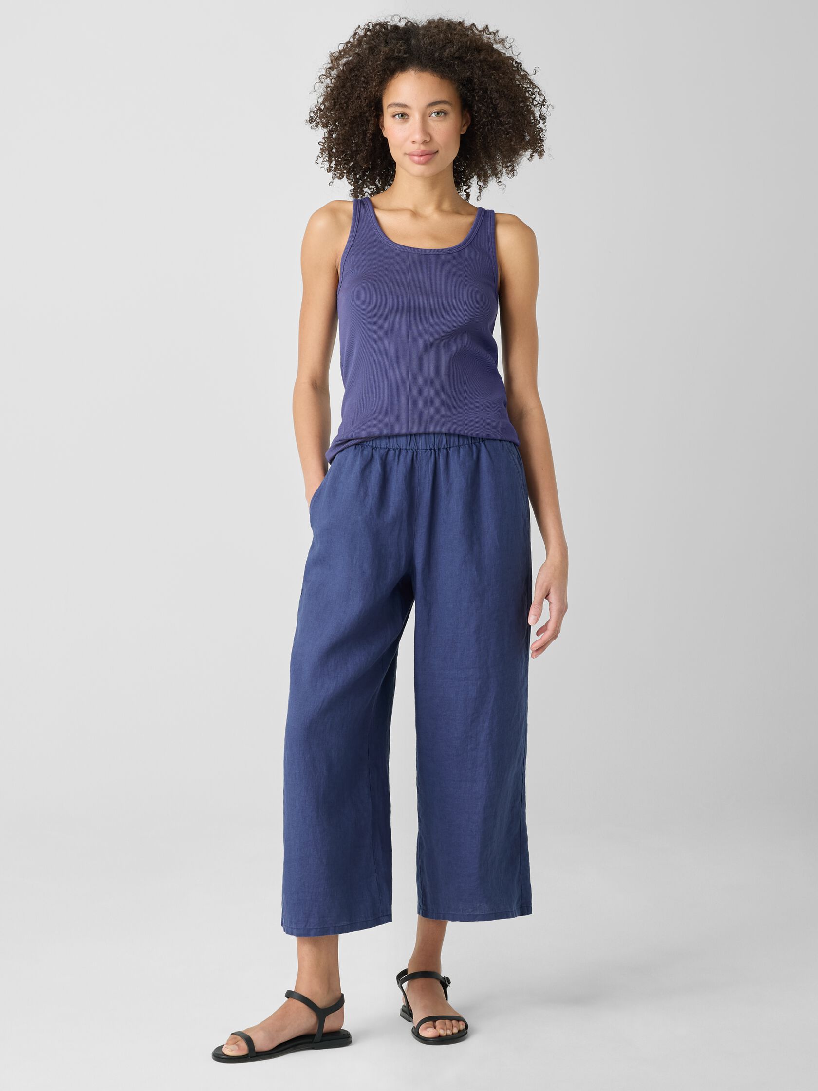 Organic Linen Wide-Leg Pant
