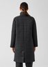 Eggshell Recycled Nylon Stand Collar Coat