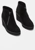 Alto Wedge Bootie in Suede