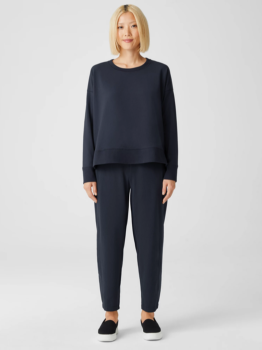 Traceable Organic Cotton Jersey Crew Neck Top | EILEEN FISHER