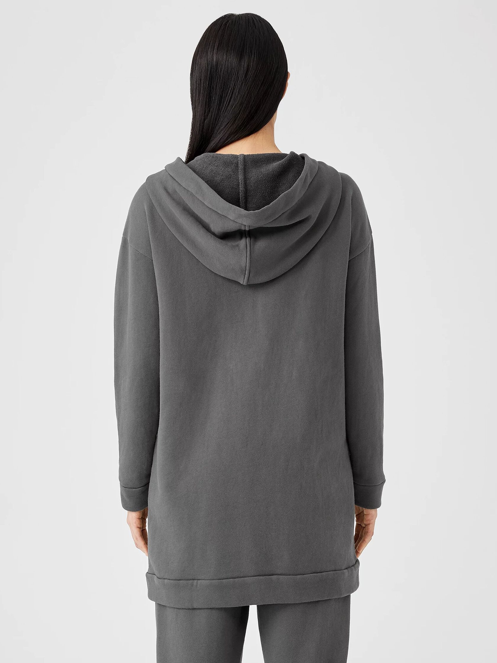 Organic Cotton French Terry Hooded Jacket