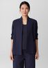 Organic Cotton Pucker High Collar Jacket