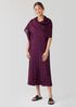 Crushed Silk V-Neck Dress