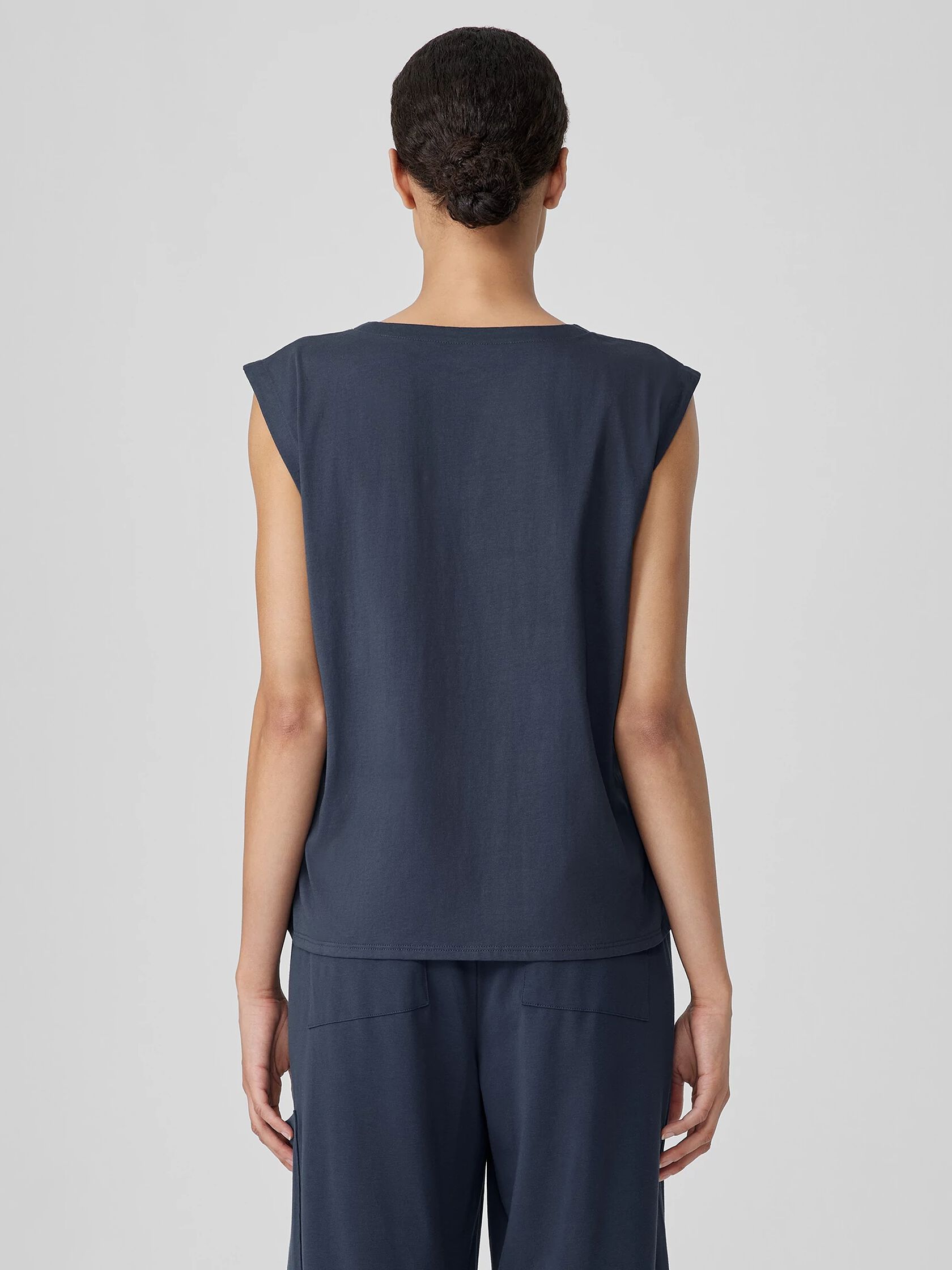 Organic Pima Cotton Jersey Round Neck Tank