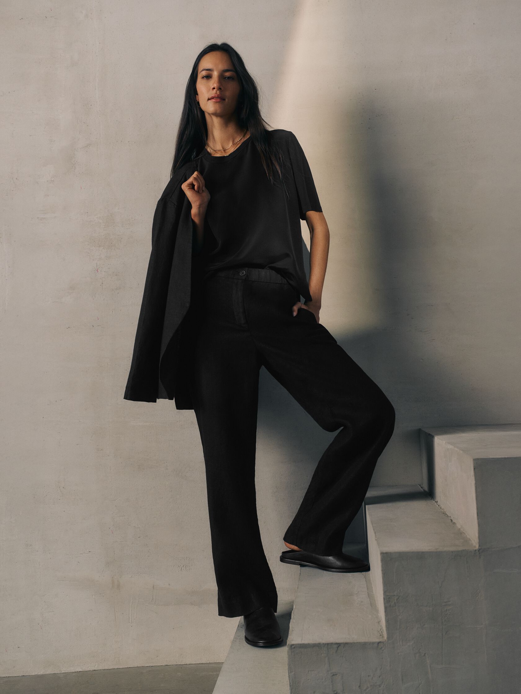 Silk Crepe de Chine Bold Tee