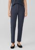 Cotton Blend Ponte Slim Pant