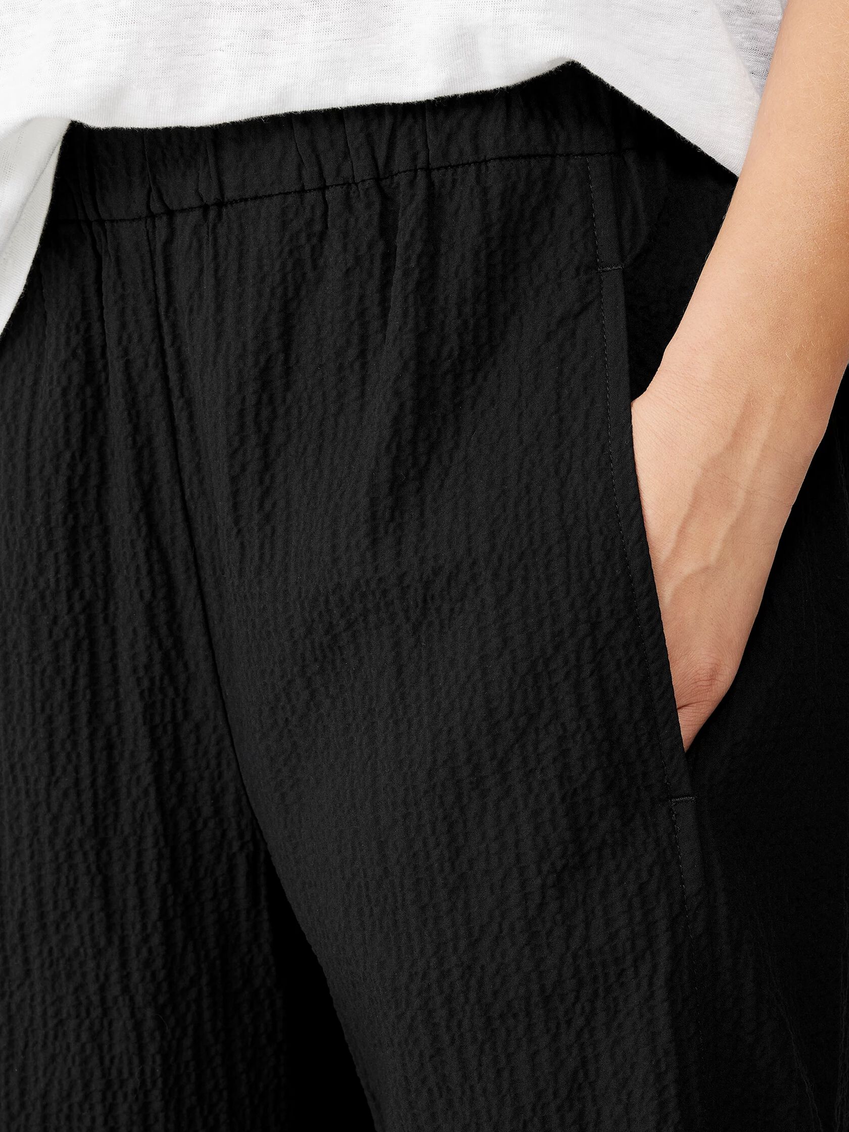 Organic Cotton Pucker Lantern Pant | EILEEN FISHER