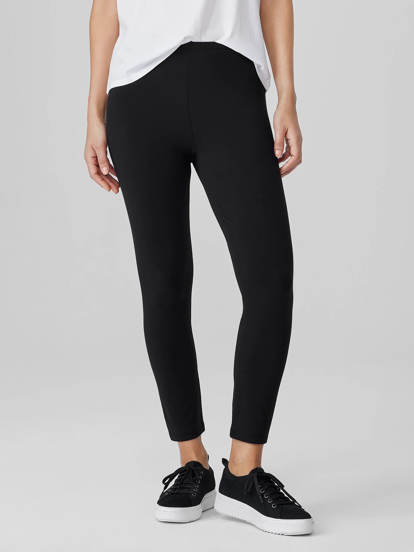 Lightweight Cotton Stretch Jersey Leggings