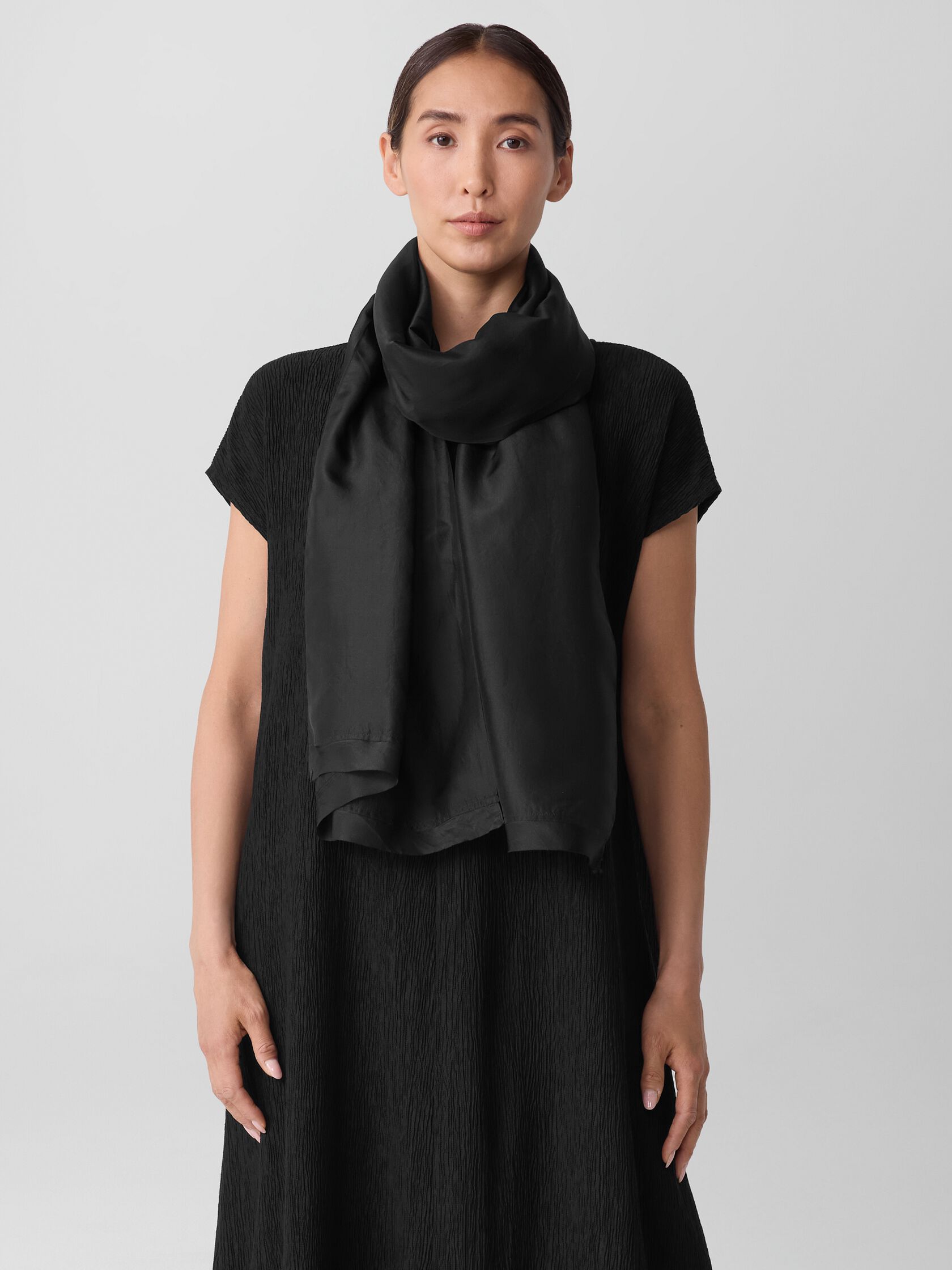 Washed Transitional Silk Scarf