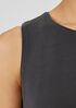 Stretch Jersey Knit Jewel Neck Tank