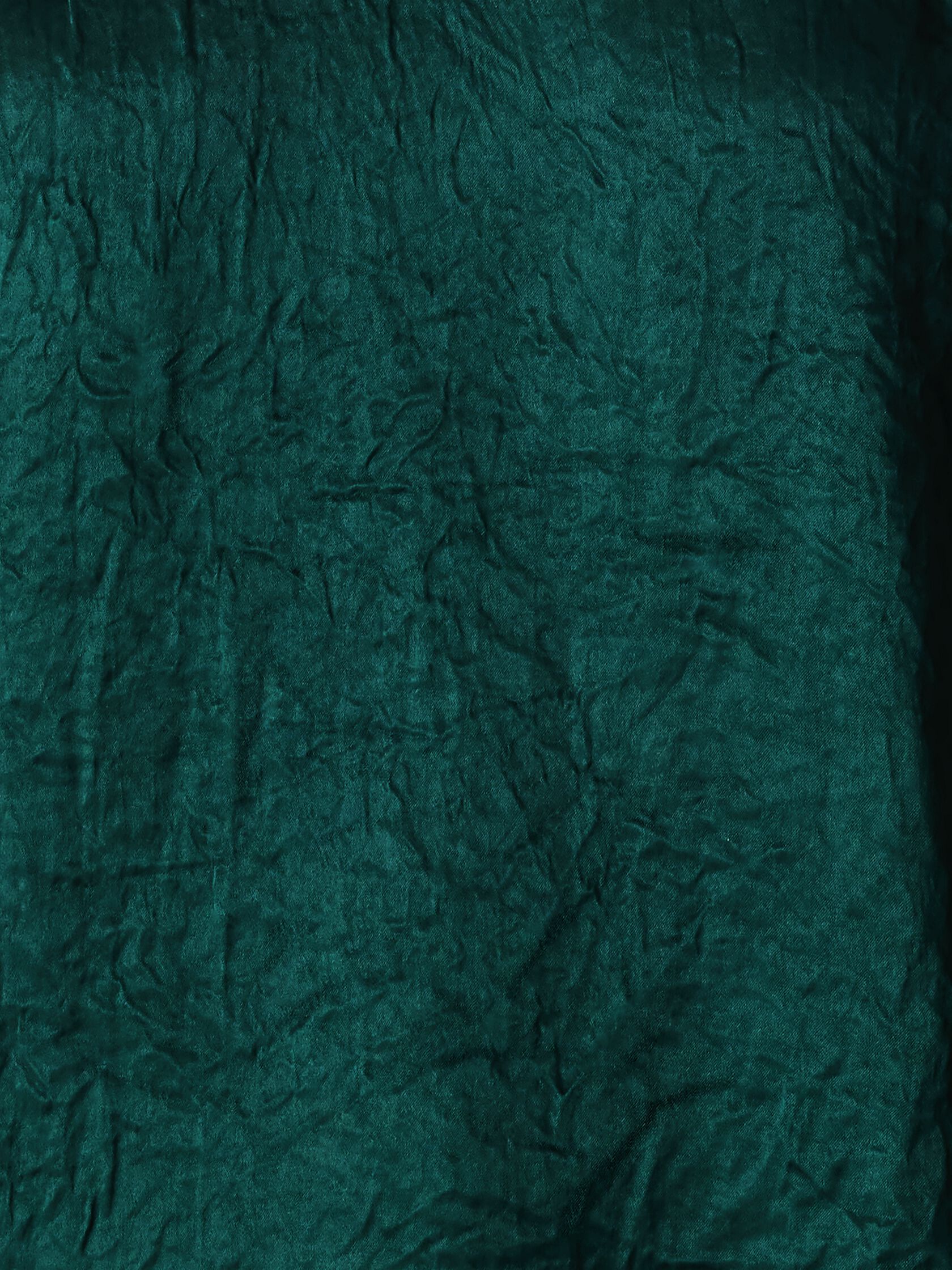 Textured Satin Curved V-Neck Tank
