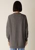 Fine Felted Wool Long Cardigan in Regenerative Wool