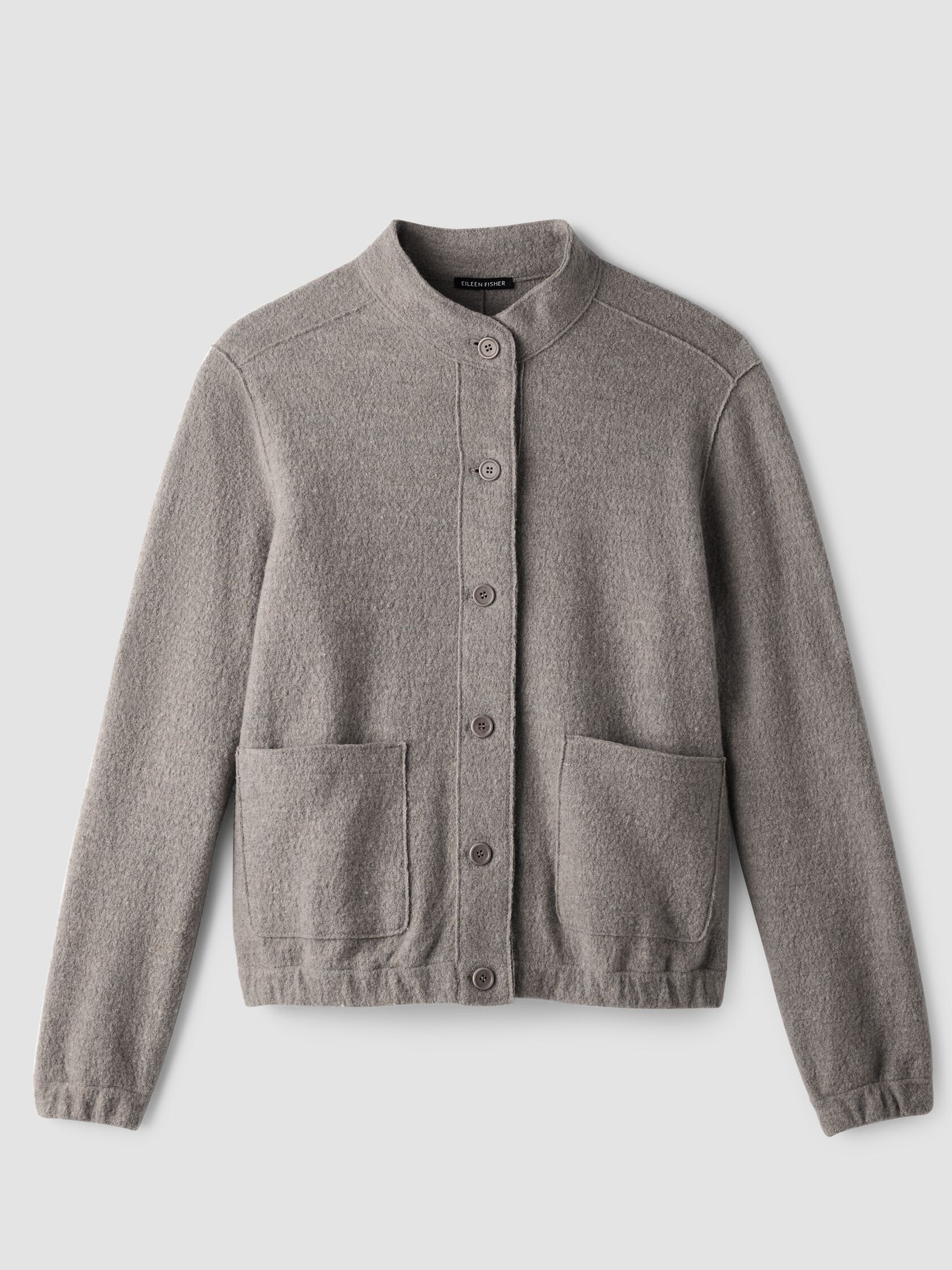 Lightweight Boiled Wool Flight Jacket in Regenerative Wool