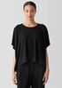 Fine Jersey Crew Neck Box-Top