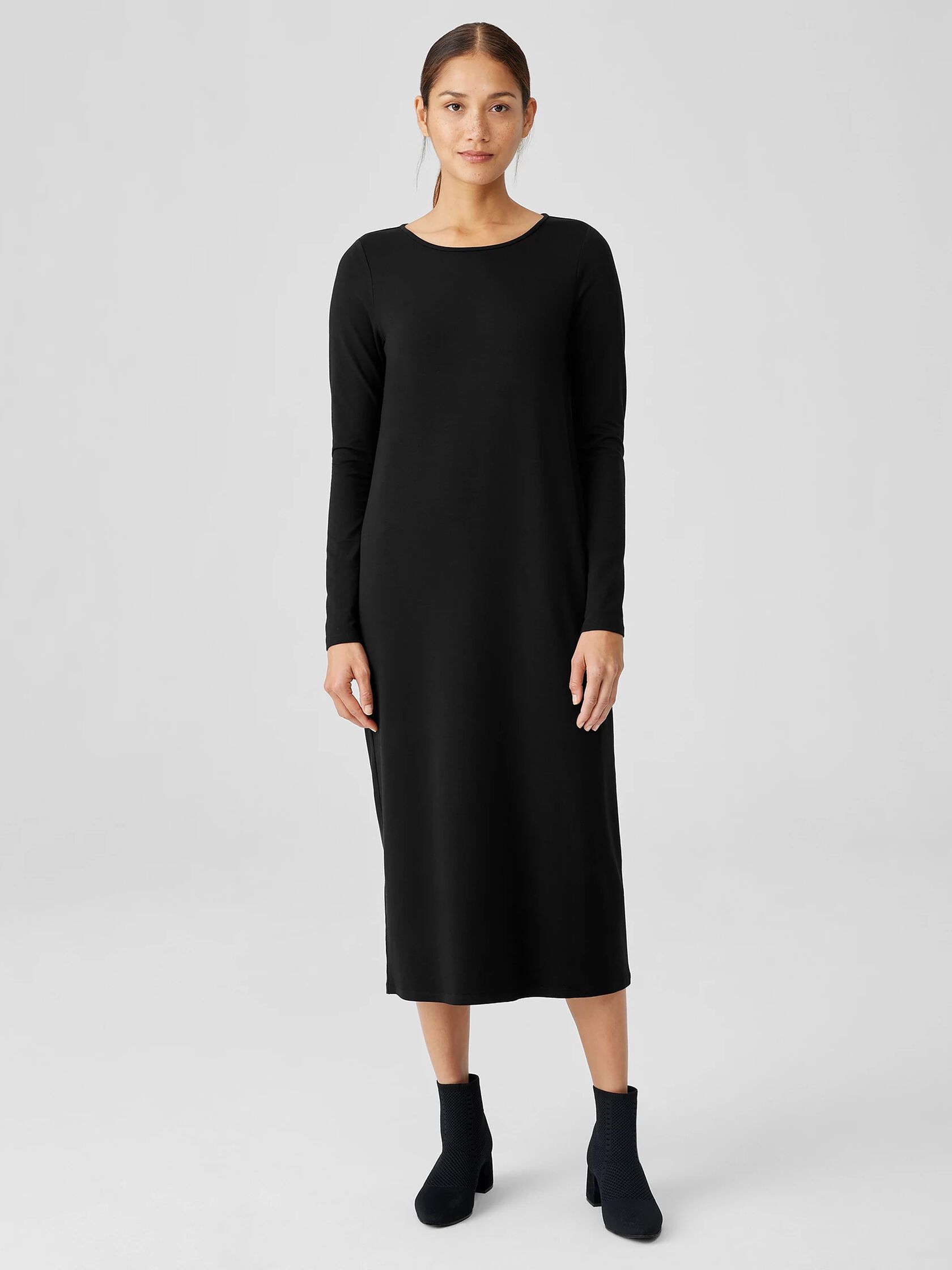 Stretch Jersey Knit Jewel Knit Dress