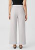 Boiled Wool Jersey Wide-Leg Pant