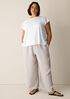 Organic Cotton Slubby Jersey Crew Neck Tee
