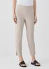 Washable Stretch Crepe Pant with Slits